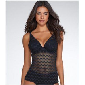 Curvy Kate Hi Voltage Plunge Tankini Top 30FF